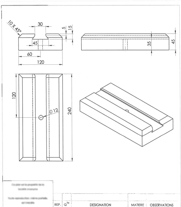 Refractory Brick Drawing