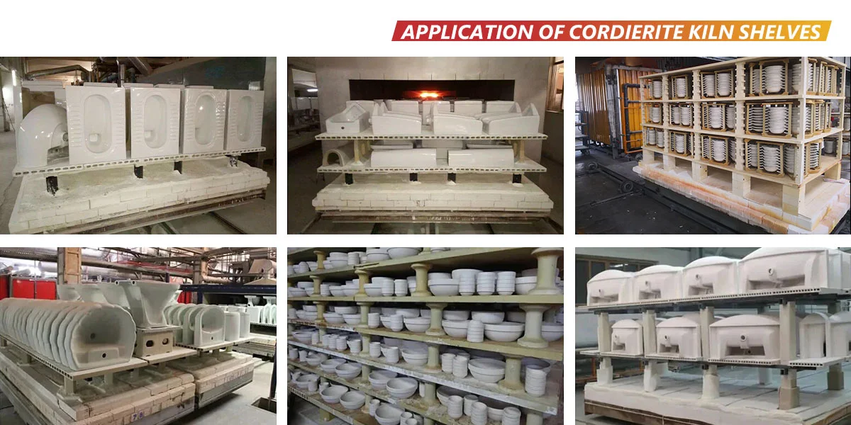 Application of KERUI Cordierite Kiln Shelves