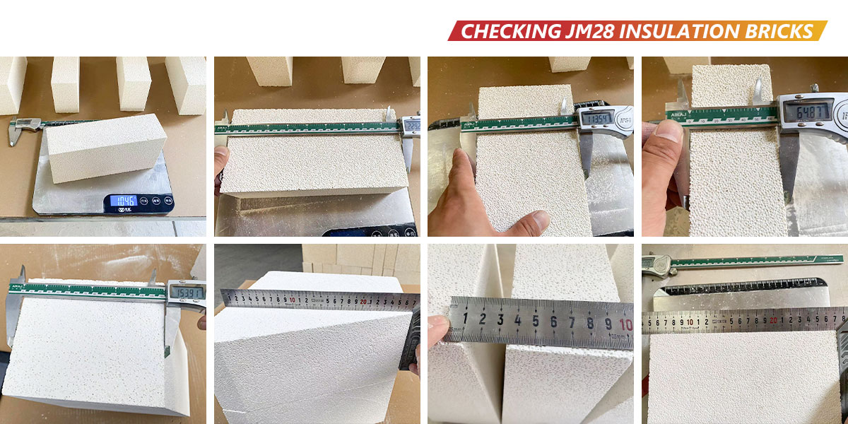 Checking Kerui JM28 Insulation Bricks