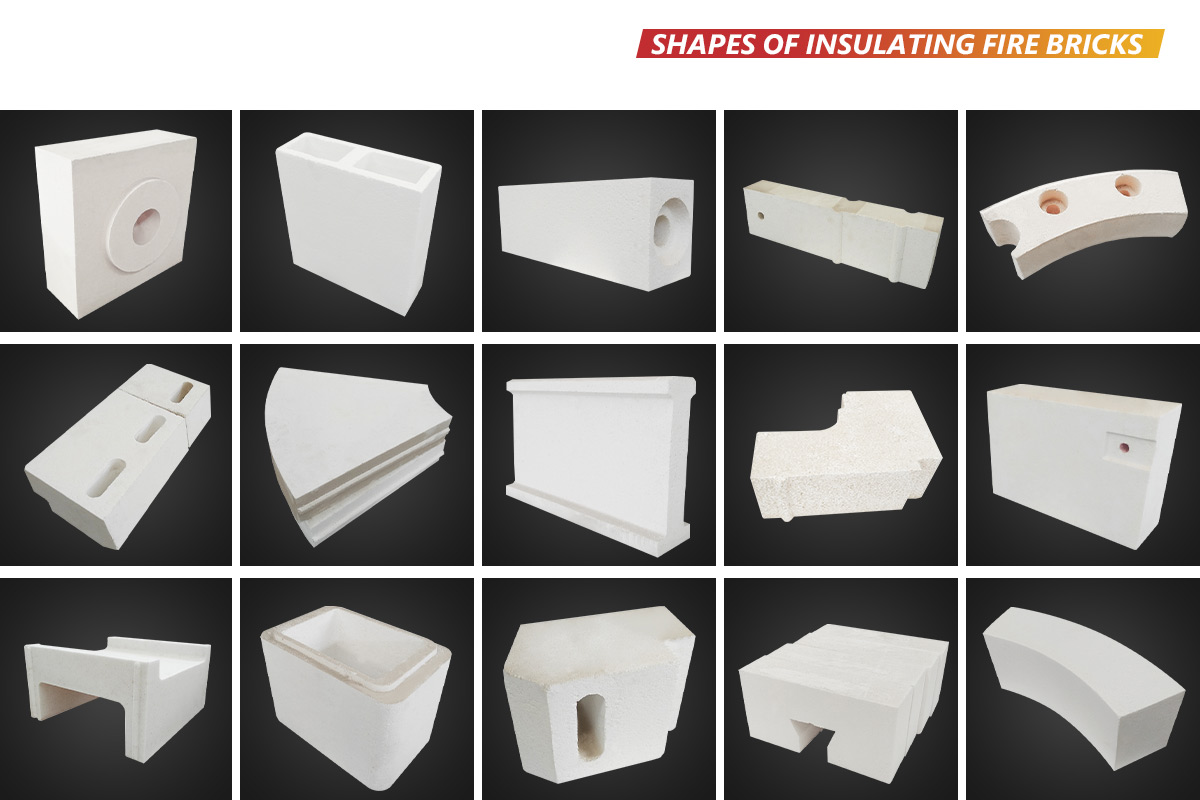 Different Shapes of Lightweight Insulating Fire Bricks