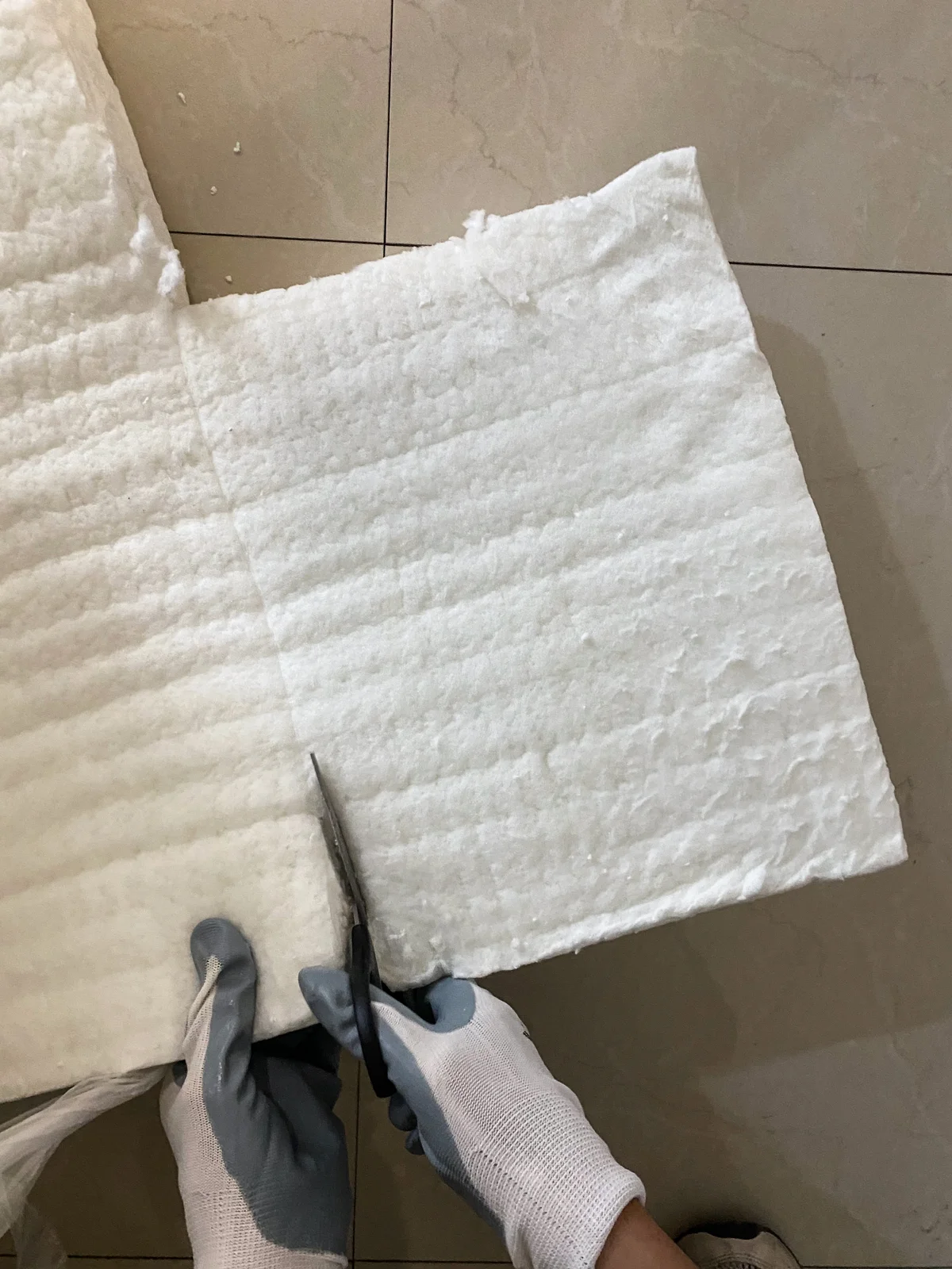 Ceramic Fiber Blanket Sample Cut