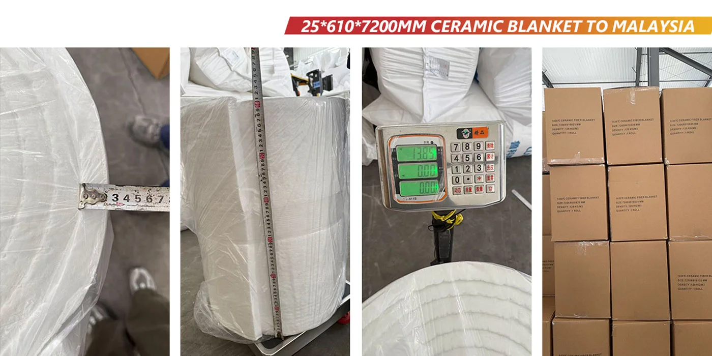 25x610x7200mm Ceramic Insulation Blanket to Malaysia