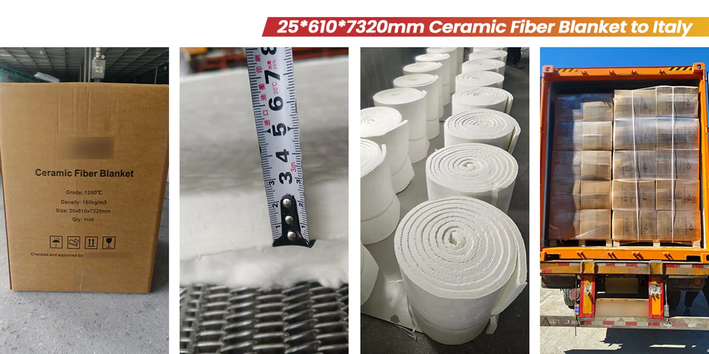 25x610x7320mm Ceramic Fiber Blanket to Italy