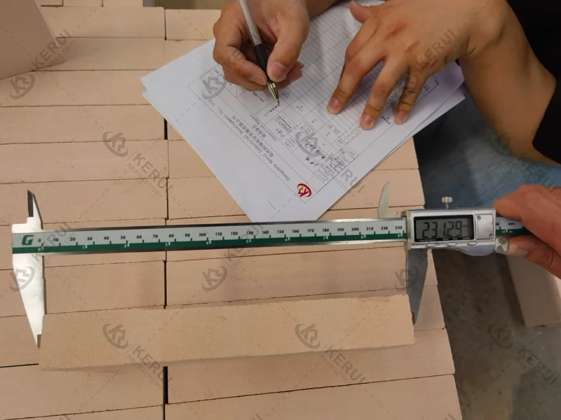 Quality Inspection of Fireclay Insulation Brick to Turkay