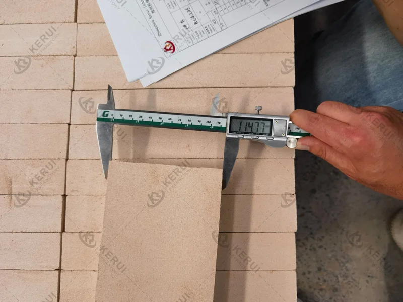 Size Inspection of Fireclay Insulation Brick to Turkay